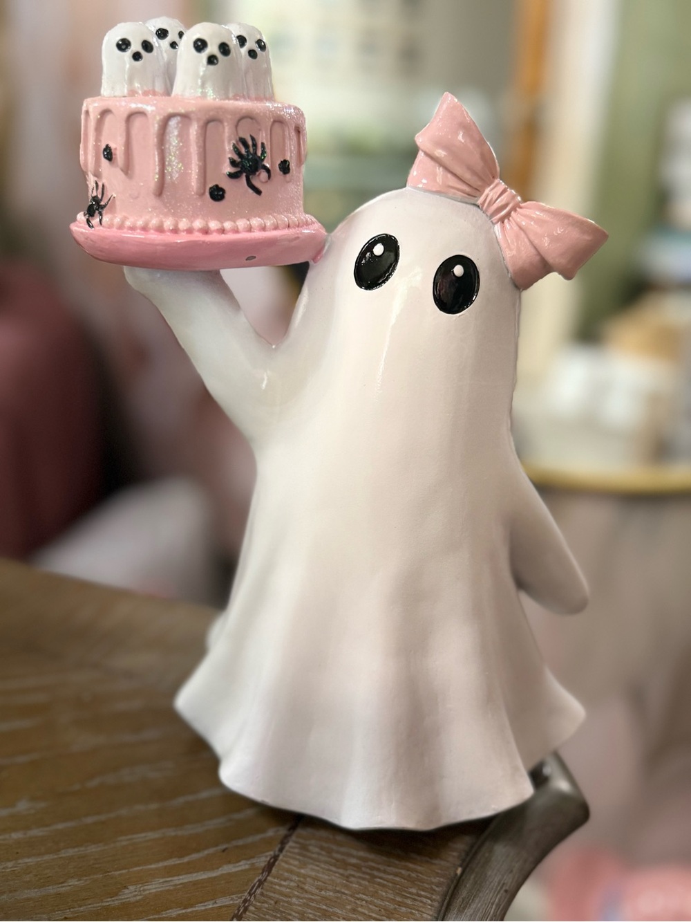 Viral T.J.Maxx Home Goods Cupcakes Candy and Bows OhMy! Ghost Resin Figurine